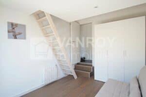 Arcachon - Abatilles / Villa Basquaise de plain-pied avec petite piscine - Chambre avec mezzanine